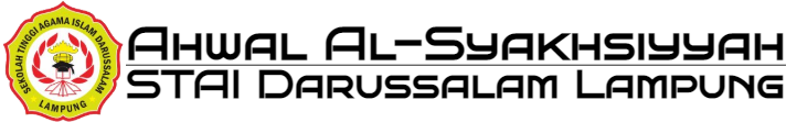 AHWAL AL-SYAKHSIYYAH